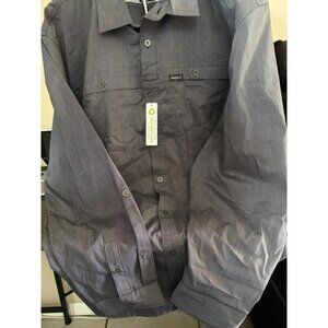 Wrangler Mens Gray Button-Up Shirt 3XL Regular Fit